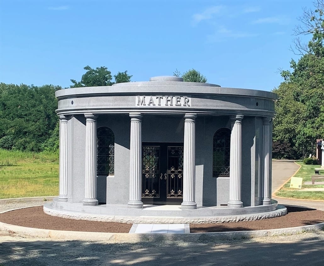The Mather family mausoleum at Columbia Gardens Cemetery, Arlington, Virginia
